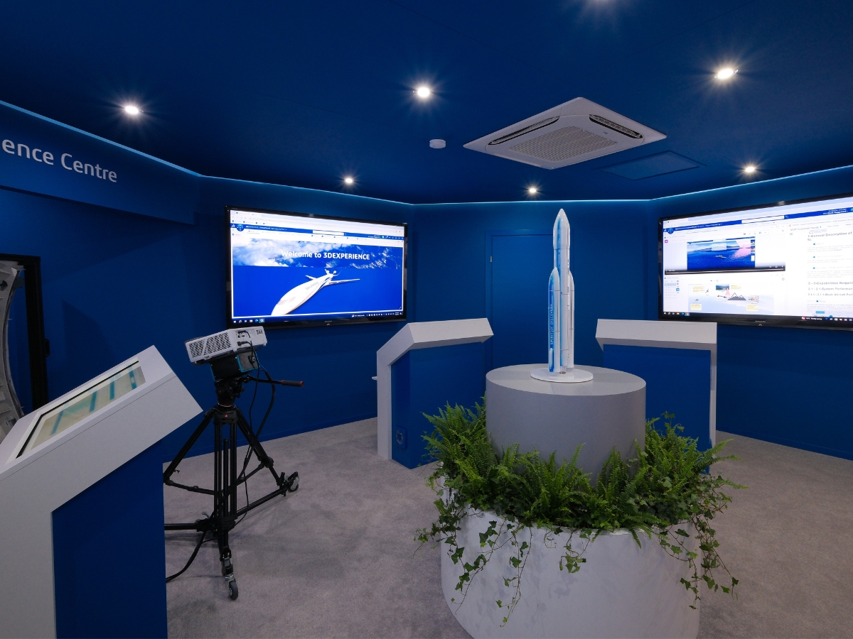 Dassault Systemes chalet at Farnborough Airshow